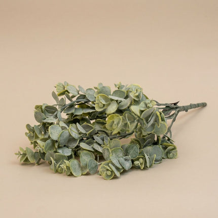 Decorative Artificial Eucalyptus Branch - Green - 1 Stem - ↑ 38 Cm