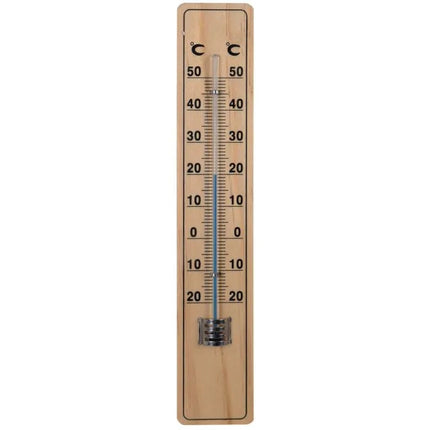 Hendrik Jan Outdoor Thermometer - Beech Wood - 20 Cm