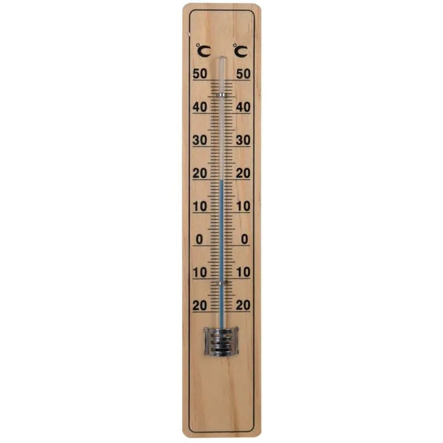 Hendrik Jan Outdoor Thermometer - Beech Wood - 20 Cm