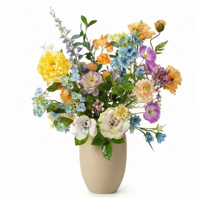Artificial Flower Bouquet - Soft Spring Deluxe - Real Touch - 18 Stems - ↑ 85 Cm