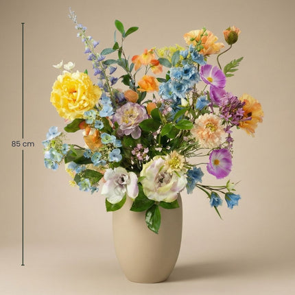 Artificial Flower Bouquet - Soft Spring Deluxe - Real Touch - 18 Stems - ↑ 85 Cm
