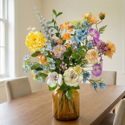Artificial Flower Bouquet - Soft Spring Deluxe - Real Touch - 18 Stems - ↑ 85 Cm