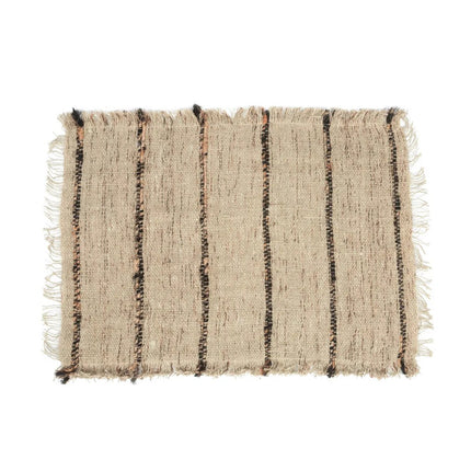 The Oh My Gee Placemat - Beige Black - Set Of 4