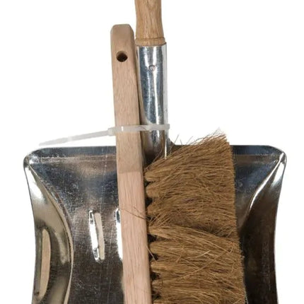 Dustpan And Brush - Wood & Metal