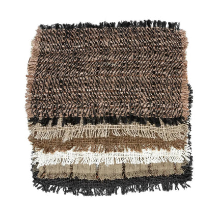 The Oh My Gee Placemat - Beige Black - Set Of 4