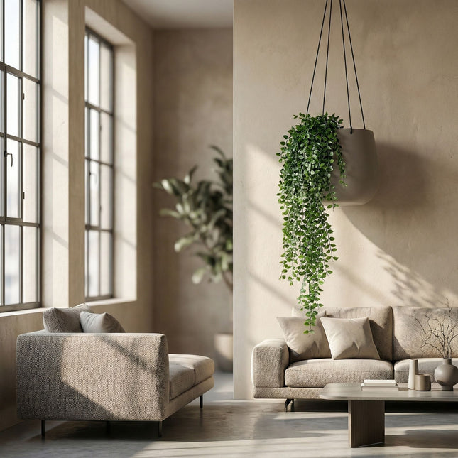 Artificial Ficus Pumila - Hanging Plant - 80 Cm
