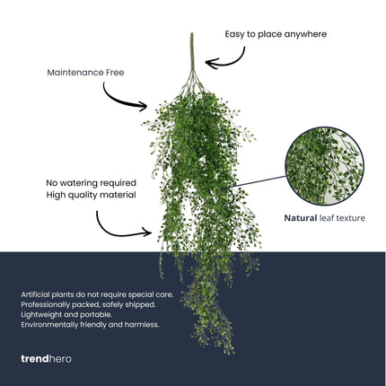Artificial Mini Jasmine - Hanging Plant - 80 Cm