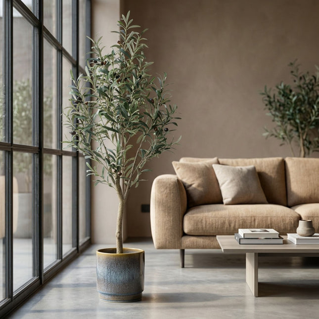 Artificial Olive Tree In Pot - Artificial Plant - 140 Cm