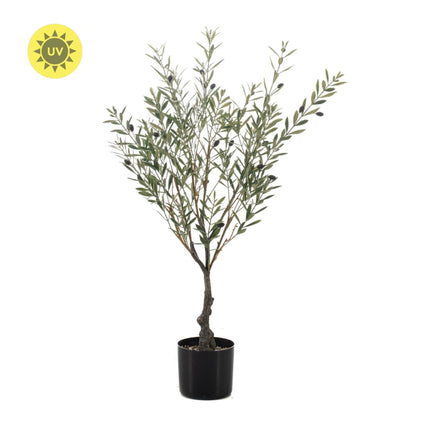Artificial Olive Tree In Pot - Artificial Plant - Uv - 90 Cm