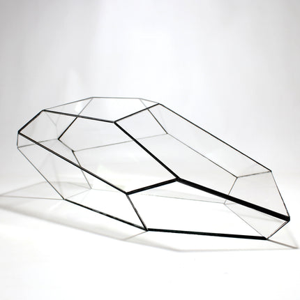 Geometric Terrarium - Plantasia - Vivarium ↑ 50 X 25 X 17,5 Cm (Lxwxh) - Glass