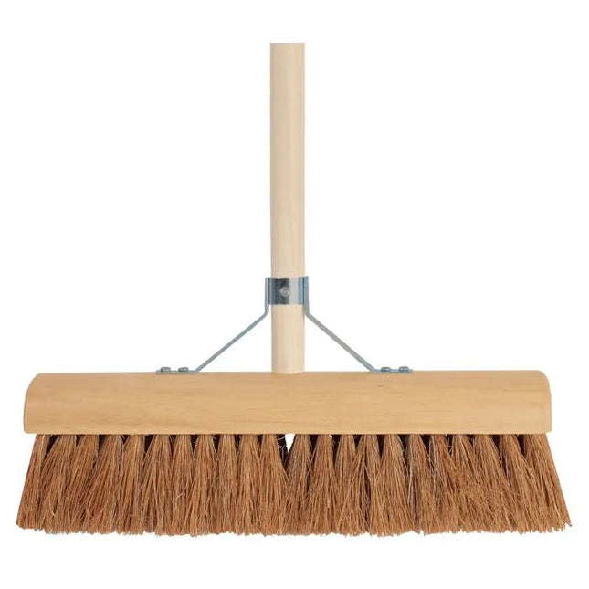 Dustpan Broom - Coconut - 30 Cm - Wooden Handle 150 Cm
