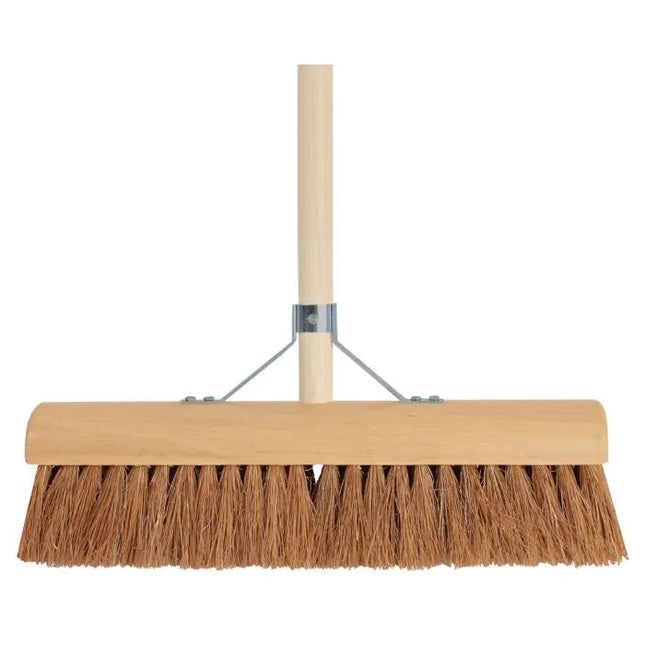 Dustpan Broom - Coconut - 40 Cm - Wooden Handle 150 Cm