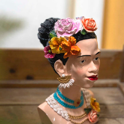 Flower Lady Vase - 30 Cm - Waterproof Decorative Vase
