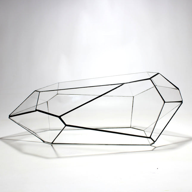 Geometric Terrarium - Nano Planter - Vivarium - ↑ 47 X 21 X17,5 Cm (Lxwxh) - Glass