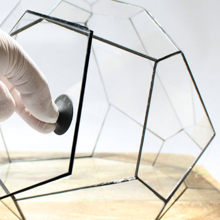 Geometric Terrarium - Torno - Vivarium - ↑ 28 X 26 X 24 Cm (Lxwxh) - Glass