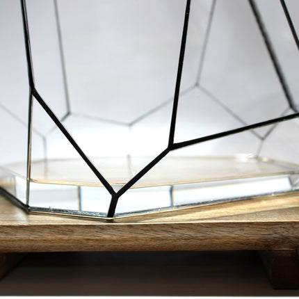 Geometric Terrarium - Torno - Vivarium - ↑ 28 X 26 X 24 Cm (Lxwxh) - Glass