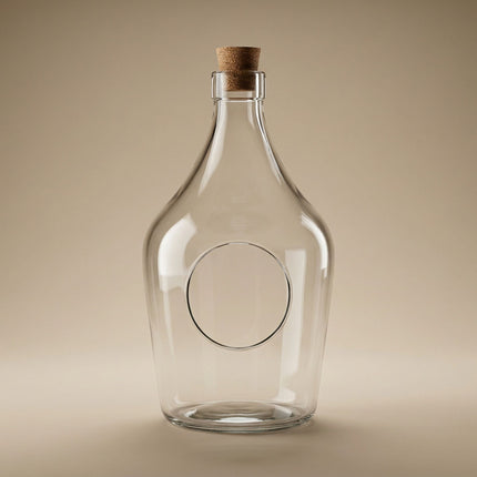 Terrarium Bottle With Cork - Open Terrarium Ø 16 Cm ↑ 30 Cm