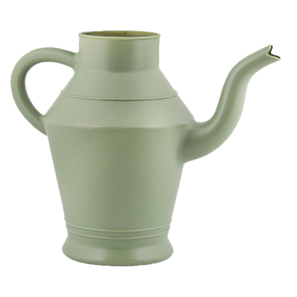 Vintage Plastic Watering Can - ↑ 22Cm - White - Blue - Green