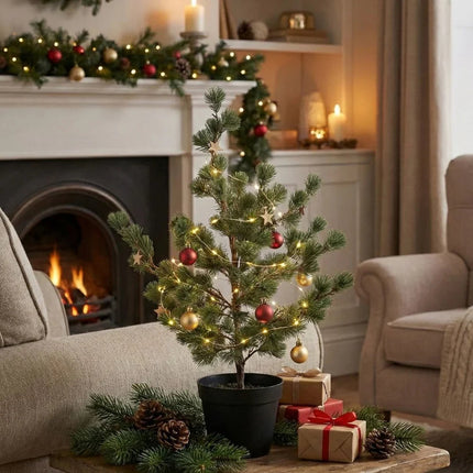 Pine Tree (Cedar Pine) 80, 120 & 150 Cm - Artificial Plant In Pot