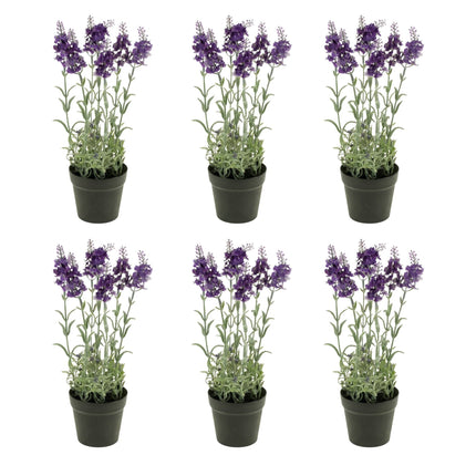 Artificial Lavender - Purple Plant In Pot - Artificial Plant - 28 Cm