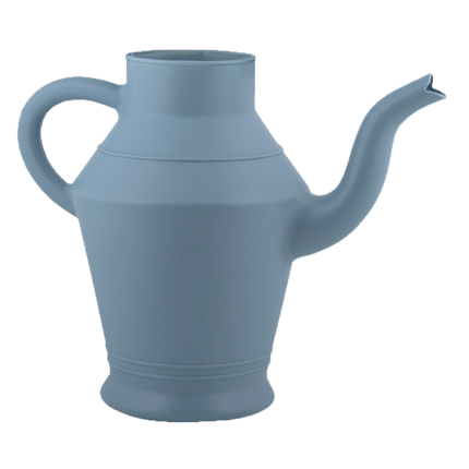 Vintage Plastic Watering Can - ↑ 22Cm - White - Blue - Green