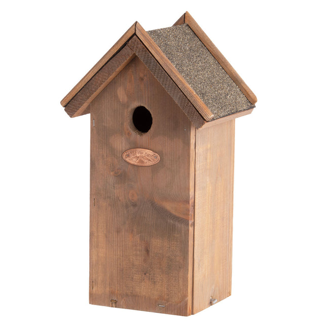 Birdhouse - Great Tit  | ↑ 31.5 Cm | Nest Box | Pinewood With Bitumen Roof