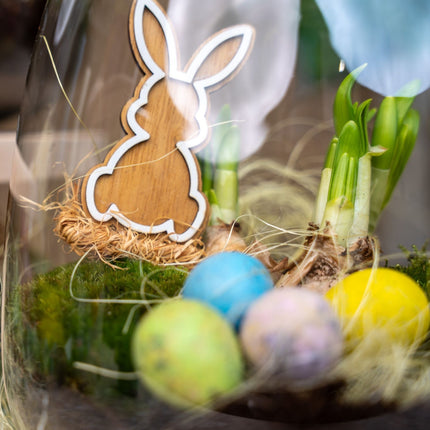 Emma Mini Easter - Open Terrarium - Bottle Garden Diy Kit - Ø 19 Cm ↑ 20 Cm