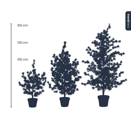 Pine Tree (Cedar Pine) 80, 120 & 150 Cm - Artificial Plant In Pot