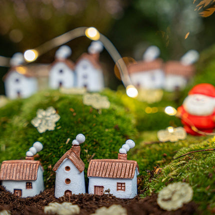 The Jolly Set - Decorative Miniature Christmas Figures - 9Pcs - ↑ 1-3 Cm