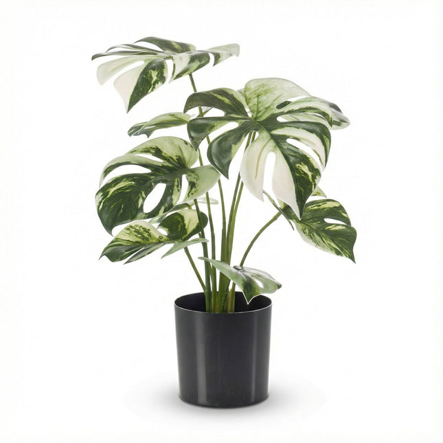 Monstera Bush In Pot 40Cm - Artificial Plant