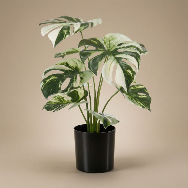 Monstera Bush In Pot 40Cm - Artificial Plant