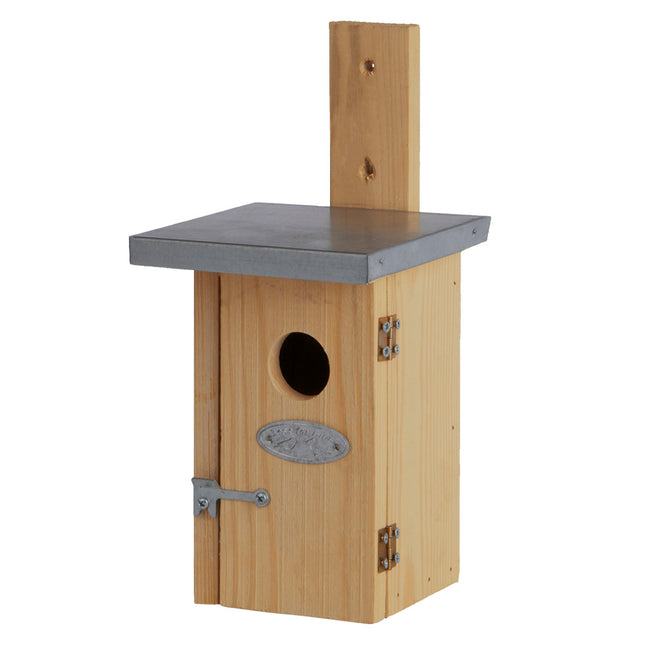 Nest Box - Wren  | ↑ 25 Cm | Birdhouse | Pinewood And Zinc