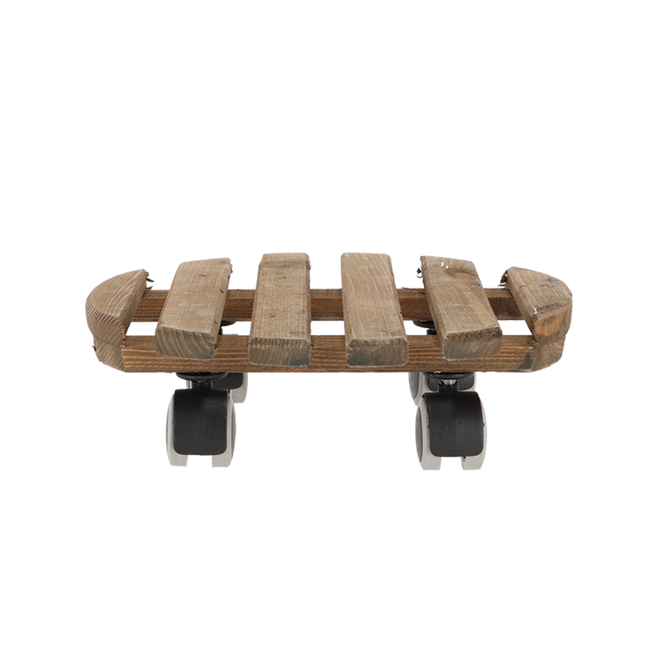 Wooden Plant Trolley - Ø 29 Cm