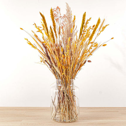 Dried Flowers - Yellow Xl - Dried Bouquet - 70Cm